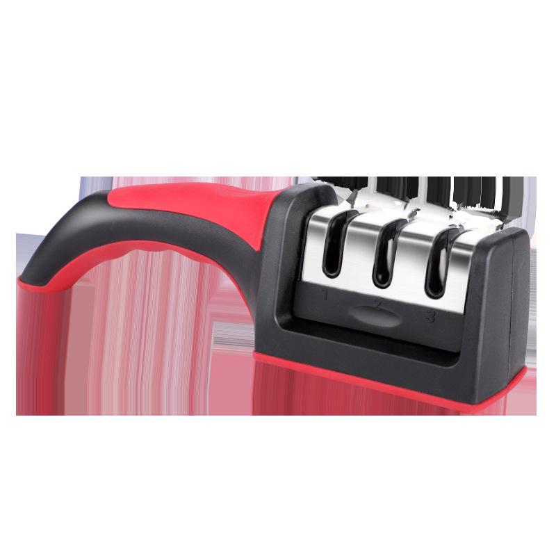 Three-Stage Kitchen Knife Sharpener: Fast, Precise, and Efficient Whetstone for Fine Grinding and Quick Edge Renewal