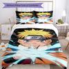Naruto Bed Linen Set Perfect for Living Room Machine Washable Perfect Gift for Friends Family