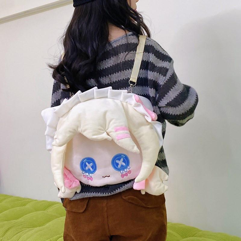 Pie Pinkie Emma Woods Plush Backpack Large Capacity Schoolbag Kids Cute Gift