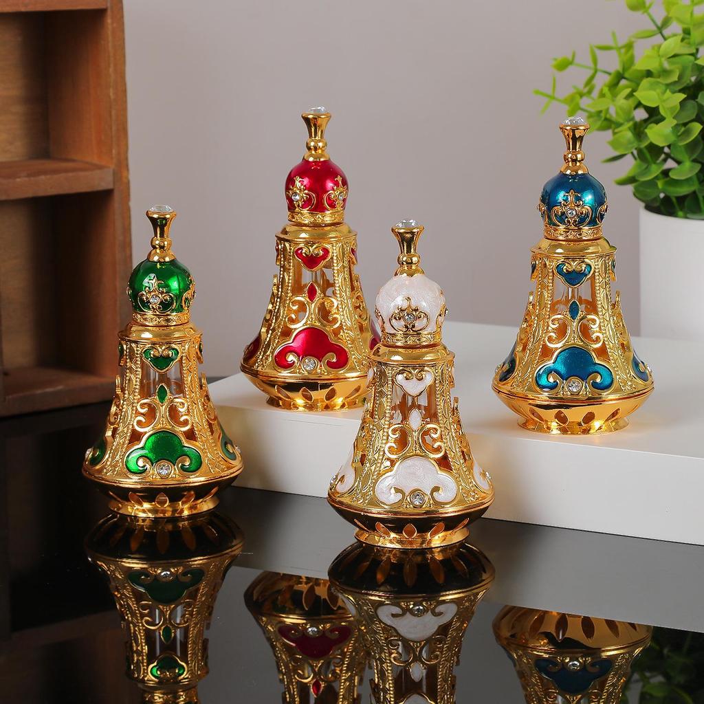 Exquisite Middle East Dubai Glass Perfume & Essential Oil Bottle Ornament
