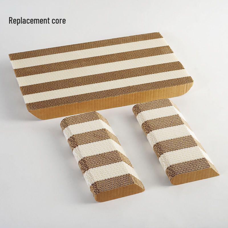 

Durable Fairy Cat Sofa: Two-Tone Meow Corrugated Scratch Board - Non-Shedding, Resilient Cat Toy