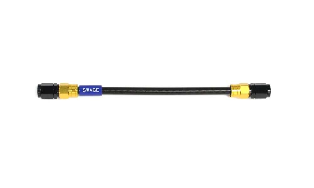 SWAGE LINE PAK-1010M-0925 Easy Order Brake Hose General Purpose Hose Straight Fitting Aluminum (Gold/Blue) Clear Hose 36.5 Inches (925 Mm)