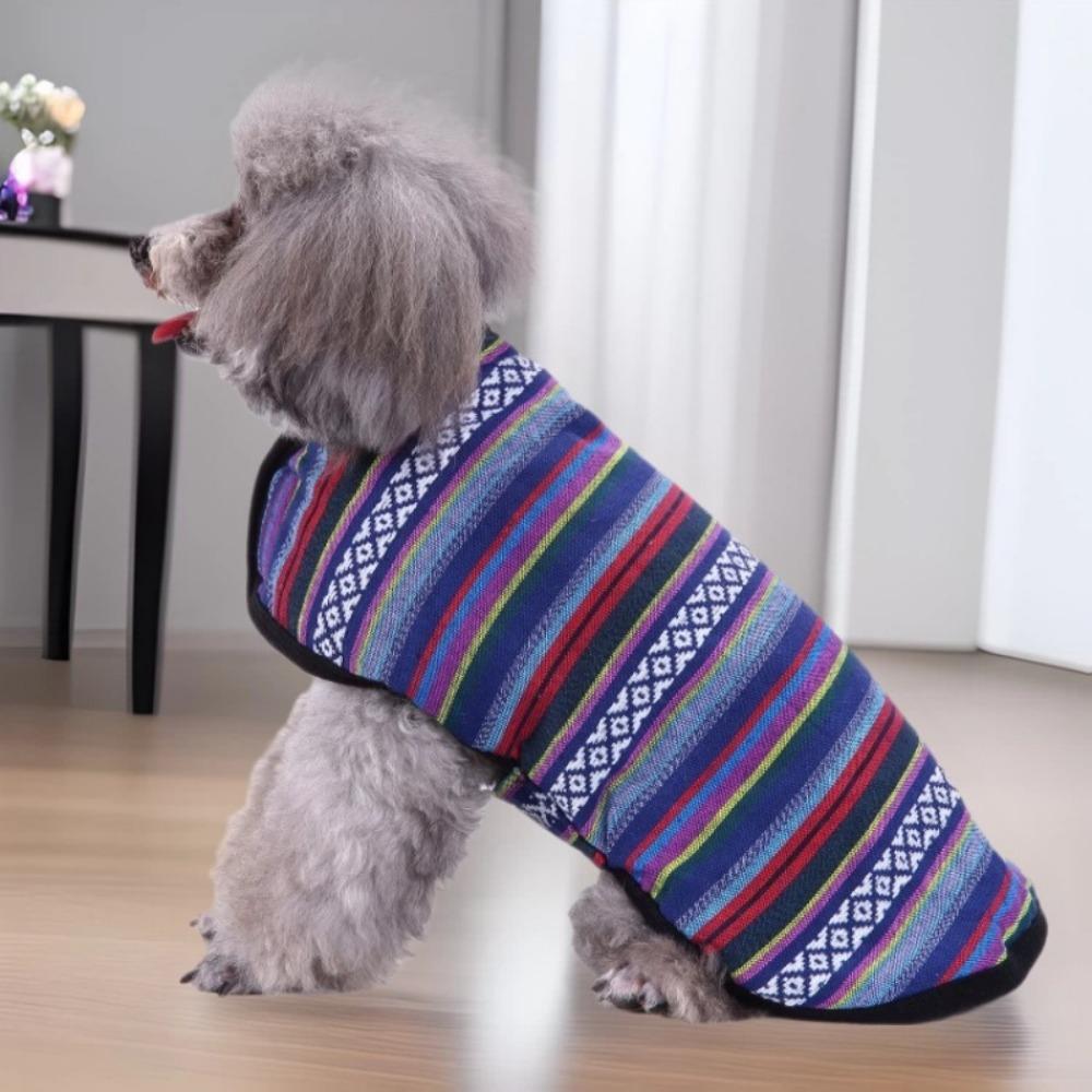 

Colored dog clothing walking the dog out folding portable winter pet supplies clothes XS