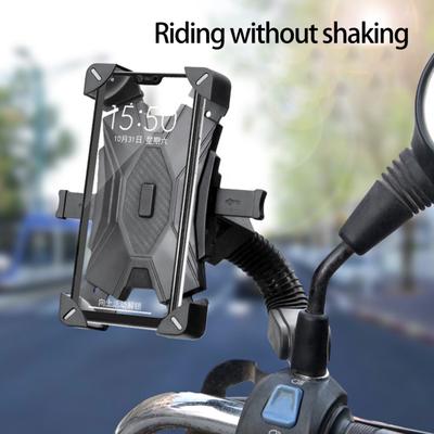 Supporto di Navigazione Nessun Blocco Clic Pulsante Ampiamente Compatibile Uno Rotazione Gradi Blocco Rapido 360 Telefono Moto