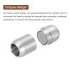 Leather Cord End 6pcs 8mm Hole Leather Cord End Cap Closure Leather Cord for DIY Supplies Silver [uxcell] Clasp, Clasp, Buckle, Craft,
