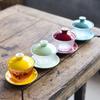 Heat-resistant Glass Bowl With Ceramic Lid Kung Fu Tea Set Chinese Tea Cup Gaiwan Teapot Tureen Gai Wan Gaiwan for Travel Puer
