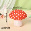 3pcs Creative 3D Mushroom Paper Lantern Birthday Party Decoration Props Decoration Supplies DIY Lantern