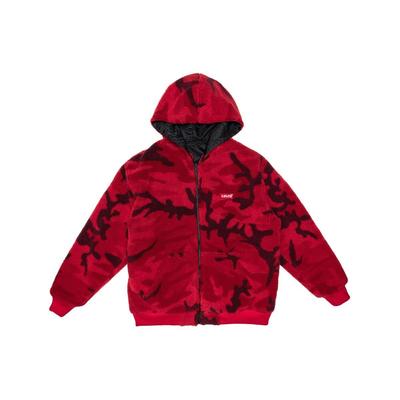 Levis Kleurblok Comfortabele Lange Mouwen Met Capuchon Omkeerbare Fleece Jas Heren Jassen Zwart Rood 74746-0000