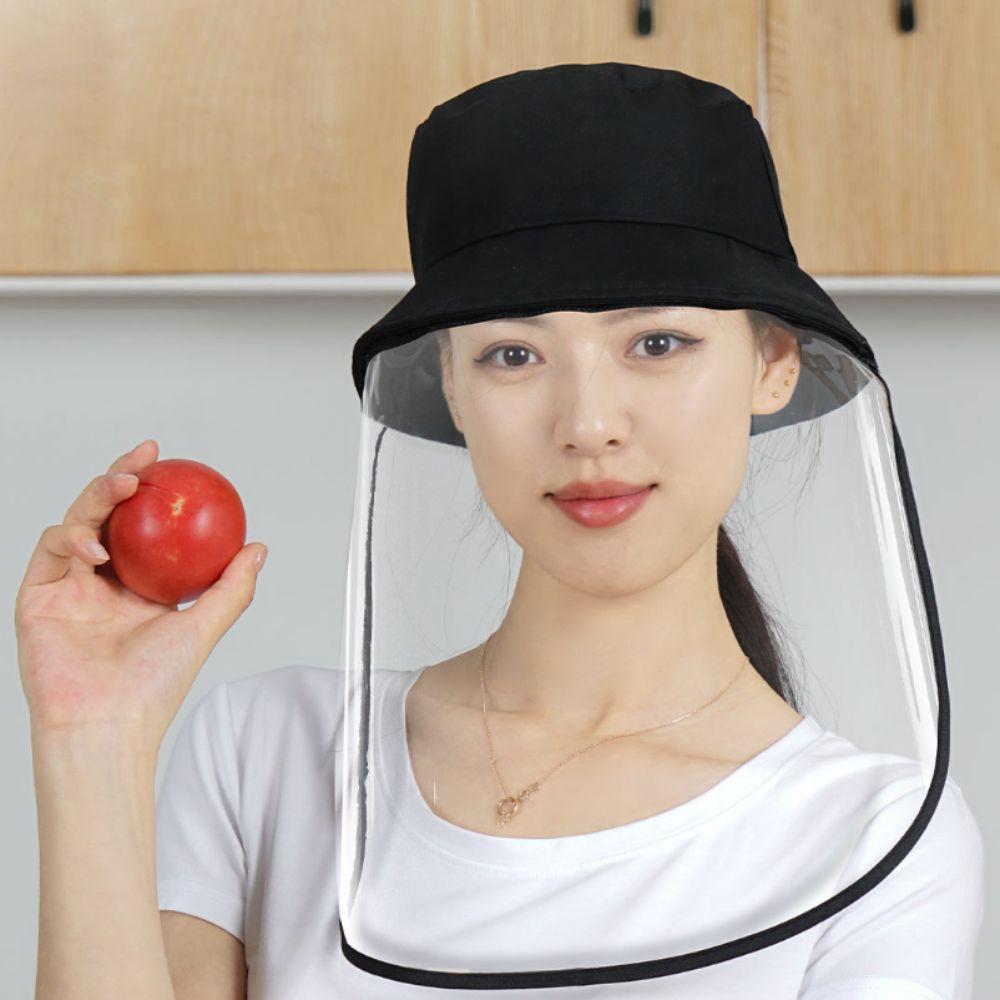 Vollgesichts-Küchen-Ölspritzschutzmaske Abnehmbar Wasserdicht Küchenrauch Gesichtsmaske Anti-Beschlag Transparent