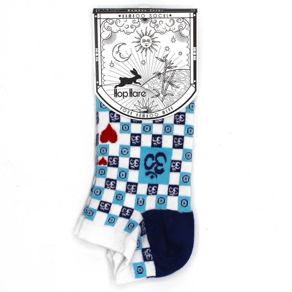 Evil Eye Low Cut Socks S/M 3.5-6.5