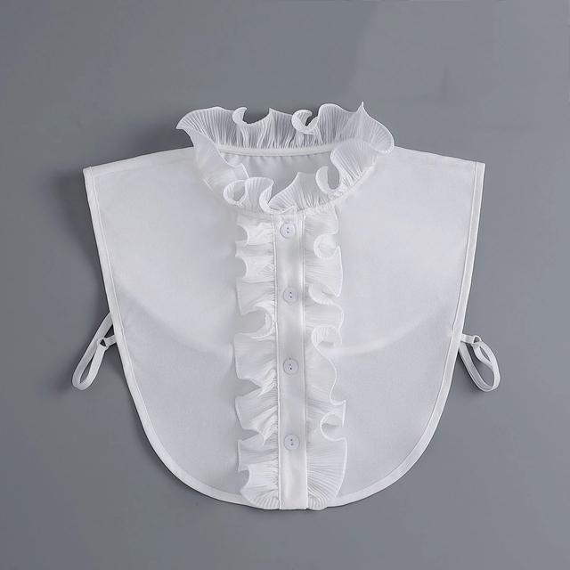 43 Styles Faux Col Stand Revers Chemise Col Détachable Femmes Dentelle Florale Faux Col Demi-Chemise Chemisier Faux Col