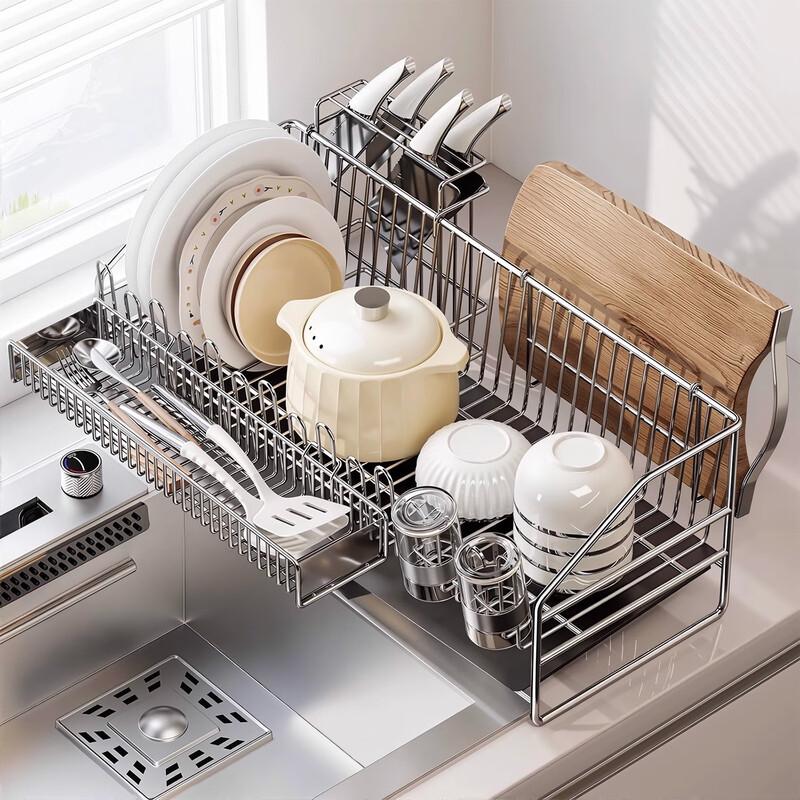 304 Stainless Steel Kitchen Dish Drainer Rack