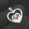 Ethiopian Opal and Garnet Sterling Silver Pendant - Gemstone Jewelry