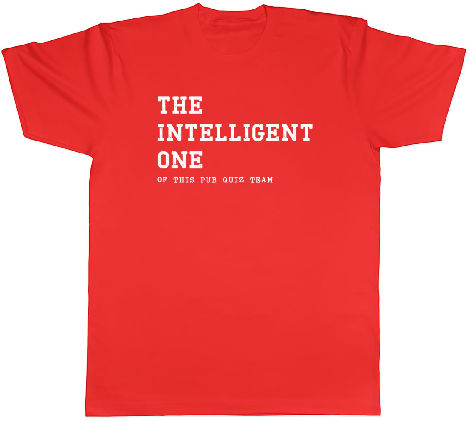 Funny Pub Quiz Unisexs TShirt The intelligent One Unisex Tee Gift S