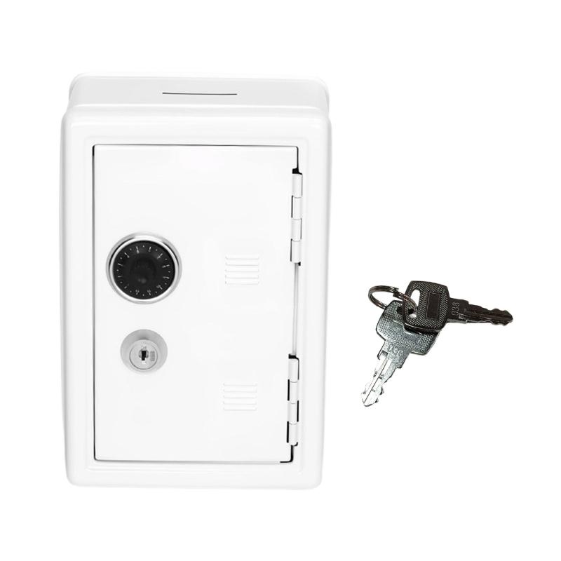 

Waterproof Rusts Proof Metal Storage Case with Lock Portable Carrying Design for Travel Documents серебряный серый