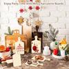 2pcs 30x16cm Big Size Cutting Board for Craft Unfinished Wooden Charcuterie Boards Blank Wooden Boards Paddle for Christmas Diy