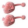 Interactive Mouse Cat Toy Electric Squeaky Plush Mouse Simulated Mouse with Night Fluorescence