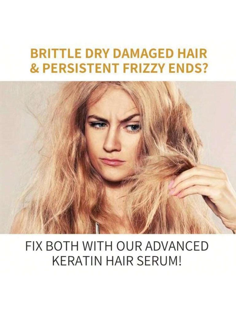 80ml Keratin Hair Care Essential Oil Repair Perm Damaged Hair Improve Dry Frizz Smooth Hair