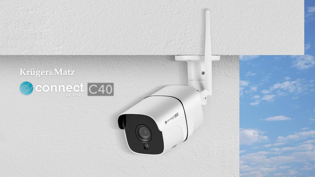 Outdoor WiFi IP Camera Tuya FullHD 1080p IP66 RJ45 Detection Kruger&Matz