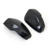 For Mitsubishi Eclipse Cross 2018-2022 Rearview Side Mirror Cover Wing Cap Exterior Door Rear View Case Trim Carbon Fiber Silver