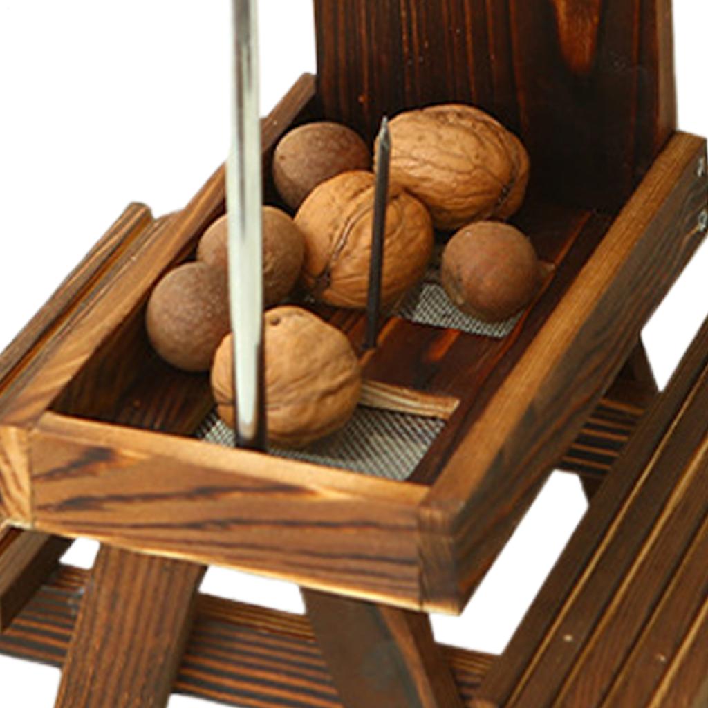 Squirrel Feeder Table Top Wood Umbrella Umbrella Corn Cob Holder Corn Cob Holder For Outside Winter Yard Porch
