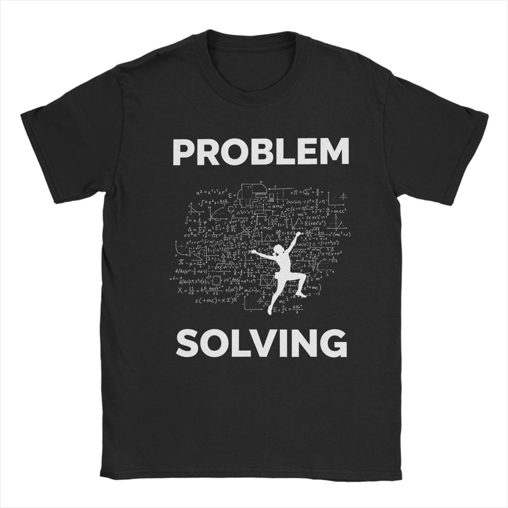 Problem Solving Climber Funny Nature Outdoors Rock Climbing TShirt Unisex Cotton Tee Shirt Round Collar Short Sleeve T Shirts