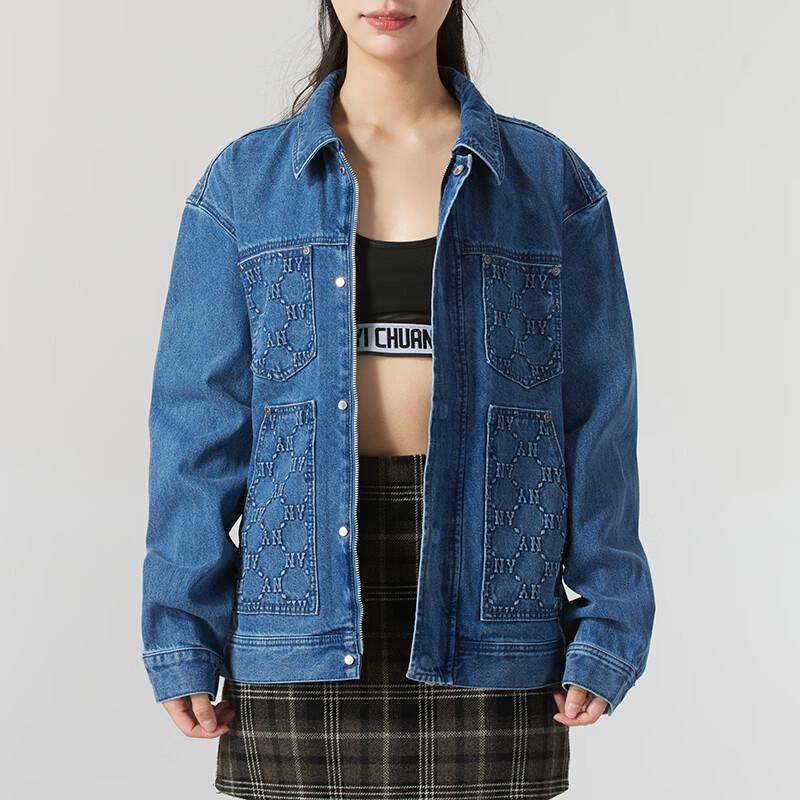 MLB New York Yankees Unisex Denim Casual Jacket L