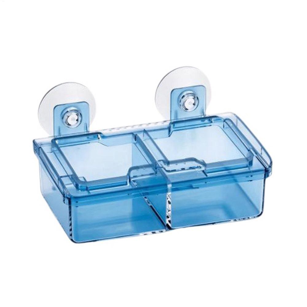 Transparent Suction Cup Reptiles Feeders Plastic Anti-Escape Food Bowl Reptile Drinker Bowl Snakes