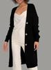 New long lazy wind sweater women's autumn and winter loose and versatile long-sleeved knitted cardigan jacket buttons 13 colors