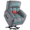 Eight-Point Massage Lift Chair, with Remote - Grey