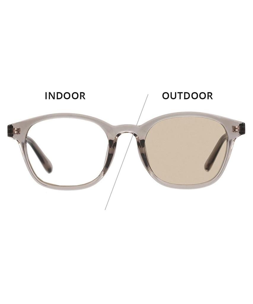 photochromic sunglasses Lens UV [Zoff] [WEB exclusive] Wellington-style (gray (clear)) color-changing, lightweight, protection, unisex, men's,