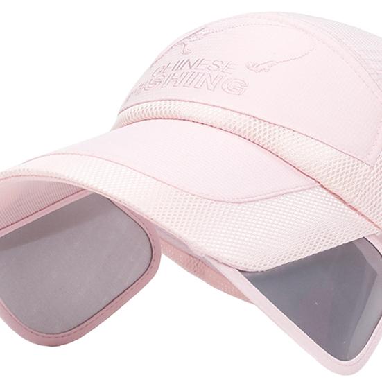 Baseball Hat Breathable Adjustable Extended Brim Anti-UV Embroidery Design Summer Outdoor Fishing Baseball Sport Visor Hat Outdoor Supply