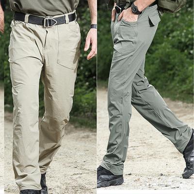 Neu Schnelltrocknende Cargohose für Herren mit mehreren Taschen und elastischem Bund für Pendler in der Stadt