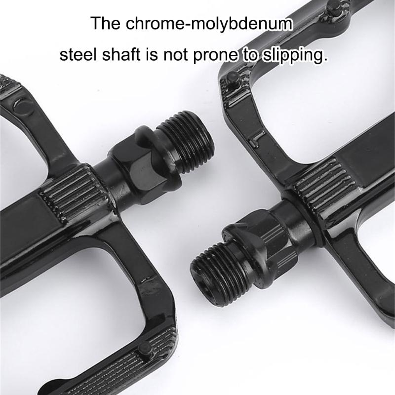 Aluminum Alloy Mountain Bicycles Pedals Wide Flat Cycling Pedals Sealed Bearing Nonslip Bicycles Pedals Enduring