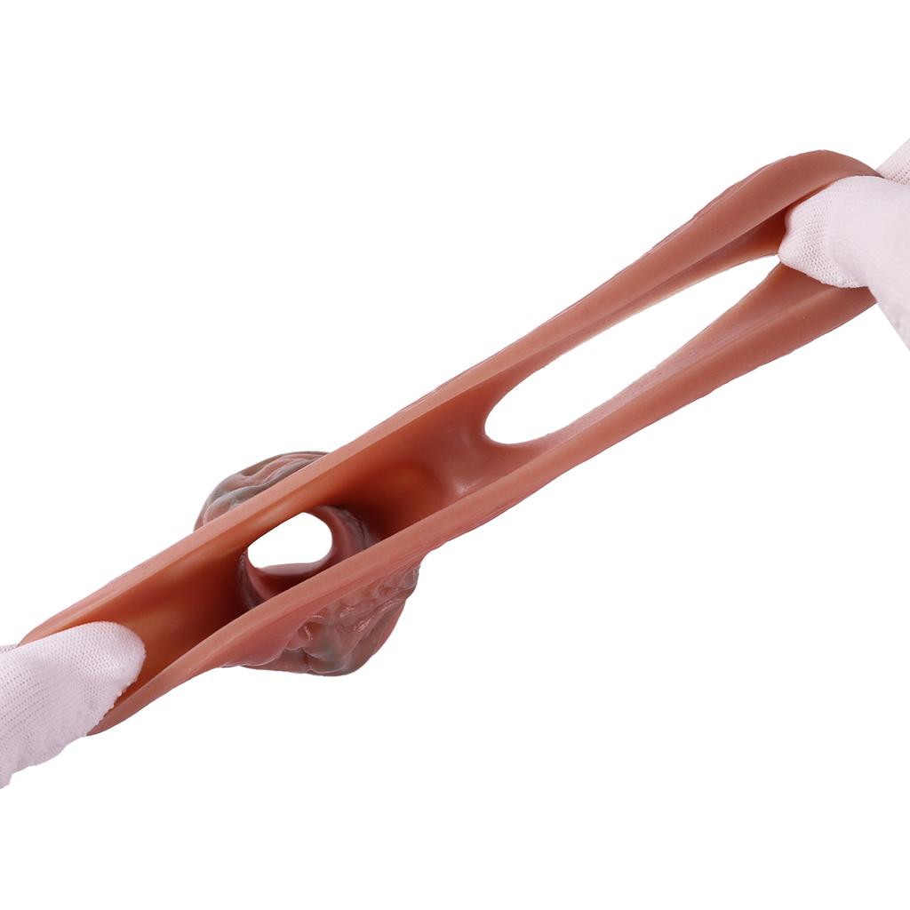 Male Dildo Sleeve Silicone Penis Sleeve with Cock Ring, Realistic Penis Enlarger Sleeve Men Penis Cover,Prolong Ejaculati (Skin)