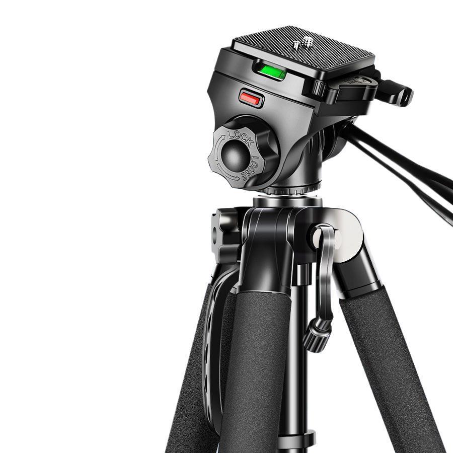Professional DSLR Camera Phone Floor Stand & Tripod for Live Streaming and Photography
