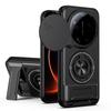 KEYSION Magnetic Phone Case for Xiaomi 17 Ultra 5G Slide Camera Lens Protection Upright Kickstand 360 Ring Shockproof Back Cover