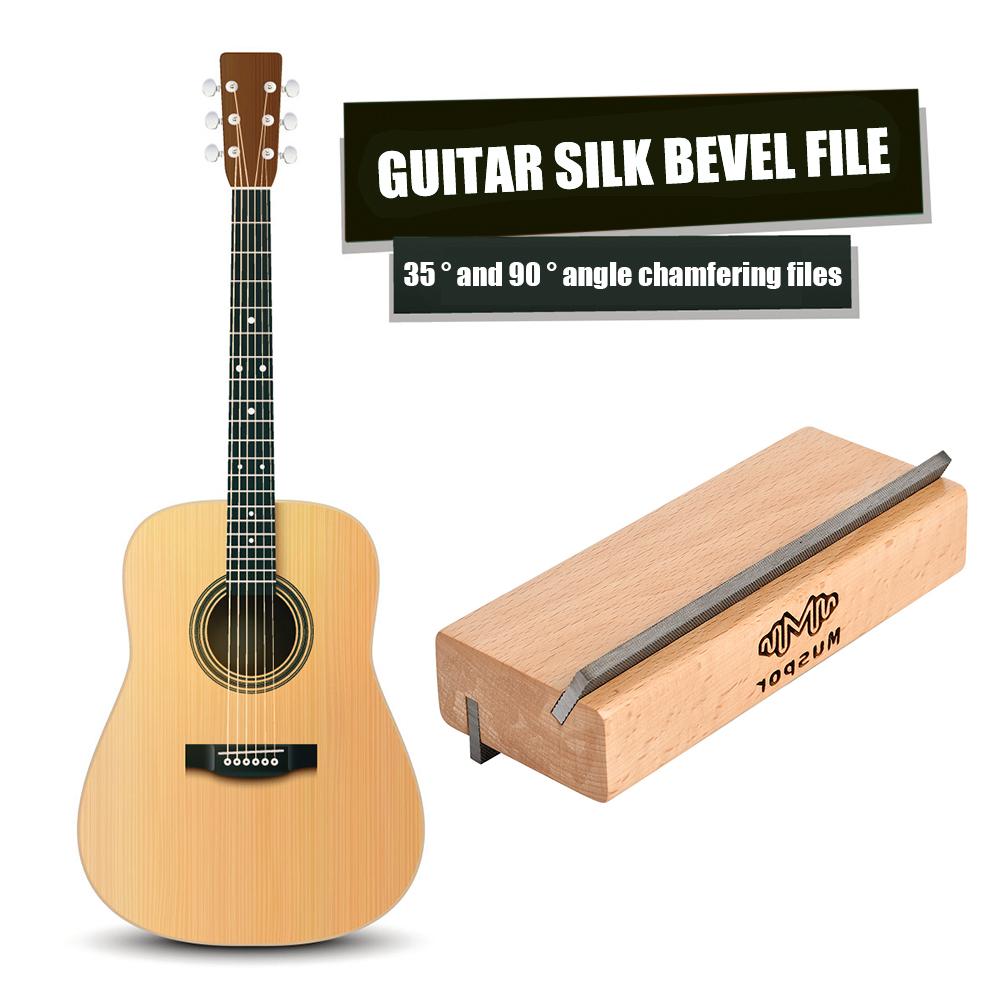 Guitar Fret Crowning File Luthier Building Repair Maintenance Polishing Tool Bevel-flush Files Works for 30 To 90 Angle/Degree