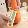 Sharp Stainless Steel Blade Vegetable Peeler, with Blade, Non-Slip Wavy Peeler Handle Fruit for Veggie Potatoes Carrot Cucumber Ergonomic