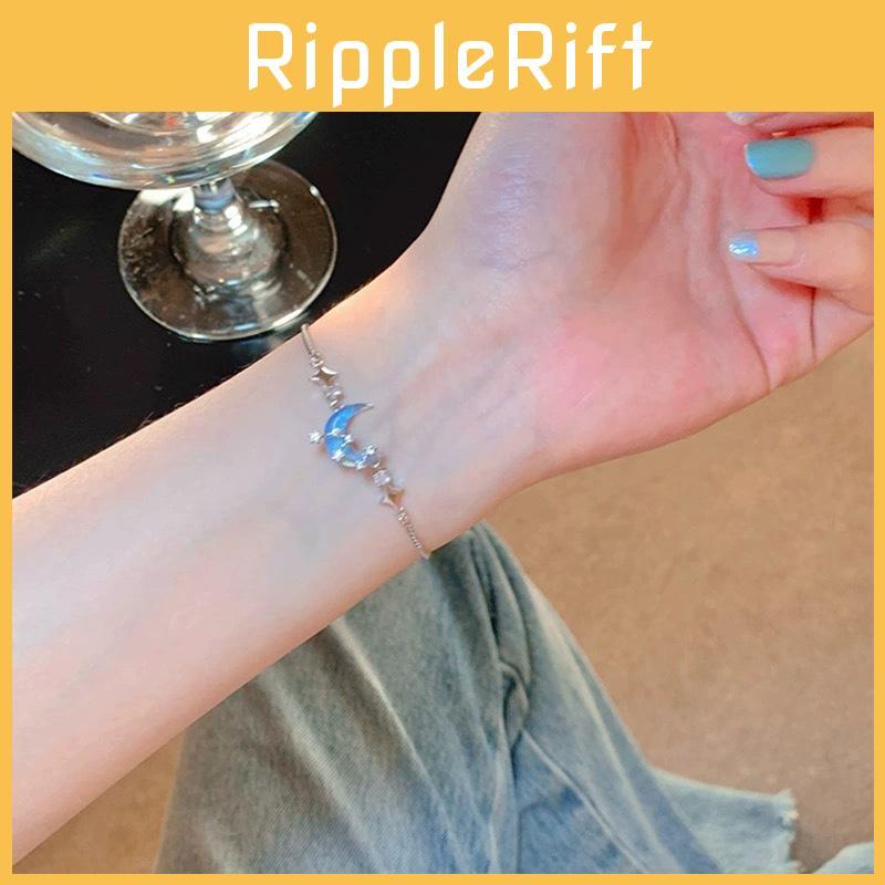 Exquisite Blue Moon Butterfly Bracelet For Women Chic Geometric Shape Jewelry