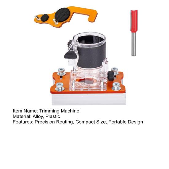 قاعدة راوتر تشذيب الخشب 65 مم قطر داخلي سبيكة ألومنيوم 2 في 1 راوتر يدوي للخشب قاعدة لعمل الأخدود وقطع المنحنيات أداة نجارة