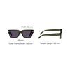 Givenchy Occhiali da sole quadrati con decorazione gamba a specchio Occhiali da sole da uomo Verdi GV40039U5396A