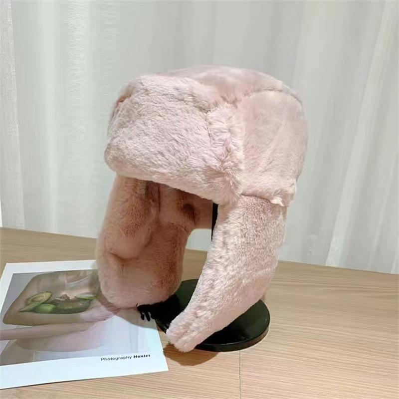 Unisex, Solid Color, Versatile, Ear Protection, Winter New, Korean Version, Thick Velvet, Warm Cold Hat