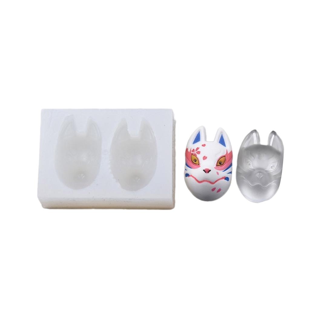 DIY Clay Mold for Keychain Jewelry Accessories Realistic Masks Creating Mold Delicate Lowrie Shaped Mask Clay Moulds