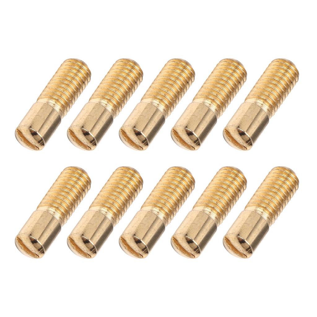 12Pcs Pickup Mounting Screws Metal Single Double Coil Pickup Screws for Electric Guitar M5 Gold