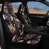 Universal Auto Seat Covers Digital Print Abstract Patterns Waterproof Airbag Compatible Front Rear Seat Protectors Full Set