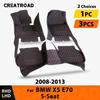 Car Floor Mats for BMW X5 E70 5 Seats 2008 2009 2010 2011 2012 2013  Auto Foot Pads  Carpet Cover Interior Accessories