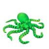 Vibrant Color 3D Printed Octopus Figurine 3D Printed Versatile Design Versatile Decor Figurine Jointed Body