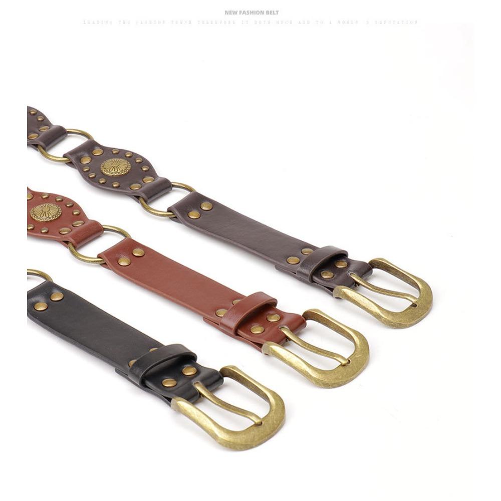 Western Denim Belt Women's Accessories Retro Belt Women's Decorative Skirt Overalls Heavy Industry Wide Belt
