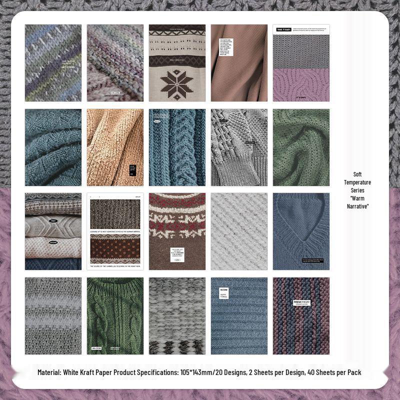 PaperMore Temperature Series Retro Wool Pattern Journal - 4 Styles